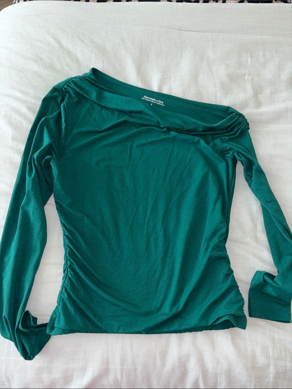 Abercrombie & Fitch Emerald Green Long Sleeve Top